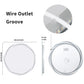 LUVODI Round LED Bathroom Mirror Dimmable Lighting 3 Colors Defogging Memory Function( Swirl style)