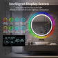 LUVODI Round LED Bluetooth Bathroom Mirror with RGB Backlit