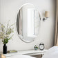 Frameless Beveled Edge Oval Wall Mirror