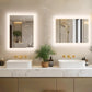 LUVODI 17.8”x23.6" LED Bathroom Mirror Wall Vanity Mirror 3 Colors Smart Lighted Mirror