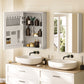 LUVODI 20x28" Bathroom Mirror Cabinet w/ Door Storage & Adjustable Shelves