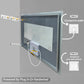 LUVODI Rectangular LED Bathroom Mirror with Defogger, Front-Lit Wall Mounted Vanity Mirror