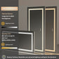LUVODI Rectangular LED Bathroom Mirror 3 Color Backlit and Front Light Horizontal/Vertical