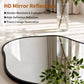 Asymmetrical Wall Mirror, Irregular Black Frame Mirror for Entryway