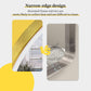LUVODI Round LED Bathroom Mirror with Gold Aluminum Alloy Frame Sand to the Edge Mirror