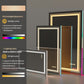 LUVODI Rectangular LED Bathroom Mirror with 8 RGB Backlit 3 Front Light Color Smart Defogging Touch