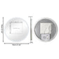 LUVODI 28 in Round Bathroom Mirror with Lights Tempered Glass(2 Buttons)