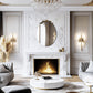 Oval Vintage Baroque Mirror Antique Glam Wall Glass Mirror