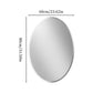 Frameless Beveled Edge Oval Wall Mirror