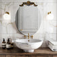 Oval Vintage Baroque Mirror Antique Glam Wall Glass Mirror