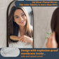 LUVODI 100x50cm Oval Wall-mounted Vanity Mirror Metal Frame Accent Mirror for Bathroom, Entryway