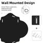 Irregular Silver Wall Decor Mirror Golden Rim for Hallway 31”x34”