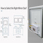 LUVODI 17.8”x23.6" LED Bathroom Mirror Wall Vanity Mirror 3 Colors Smart Lighted Mirror