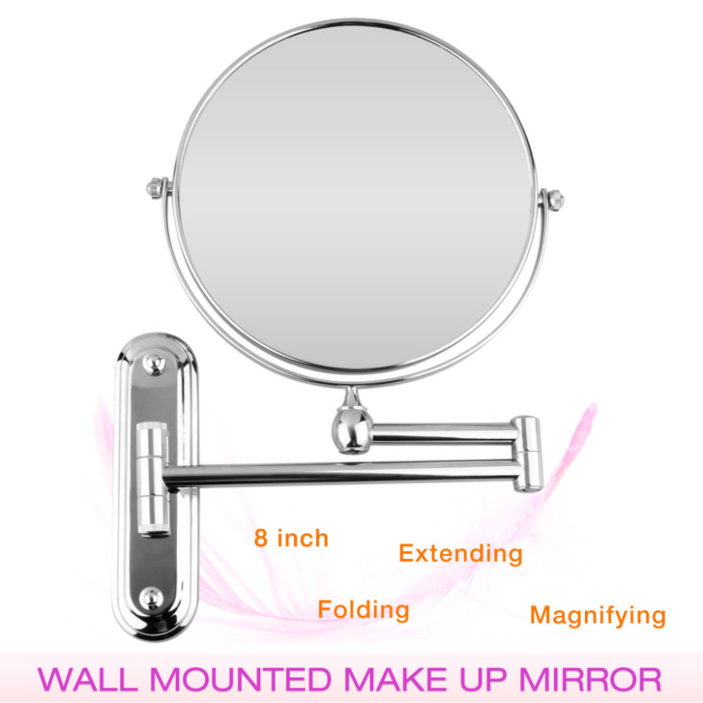 LUVODI 10x Magnifying Wall-Mounted Makeup & Cosmetic Mirror, Doubles Sides Mirror
