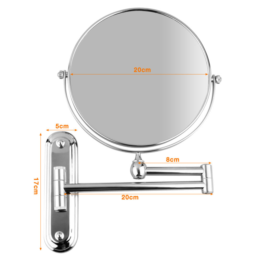 LUVODI 10x Magnifying Wall-Mounted Makeup & Cosmetic Mirror, Doubles Sides Mirror