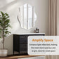 Frameless Irregular Wall Hanging Mirror Silver Glass Mirror Beveled Edge Mirror