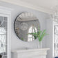 Wall Decor Art Accent Mirror Round Venetian Ornate Mirror for Hallway, Living Room
