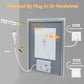LUVODI 28x36” Rectangular LED Bathroom Mirror Tempered Glass Bathroom Mirror With Light