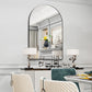 LUVODI Black Framed Arched Wall Mirror Bathroom Bedroom Makeup Dressing Mirror