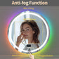 LUVODI Round LED Bluetooth Bathroom Mirror with RGB Backlit
