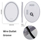 LUVODI 60x80cm Oval LED Bathroom Mirror with 8 RGB Backlit 3 Front Light Color Smart Defogging TouchCRI>90