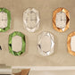 Asymmetrical Decorative Wall Mirror with Beveled Diamond Pieces
