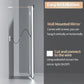 LUVODI LED Rectangular Bluetooth Mirror with Samrt Display Horizontal Hanging