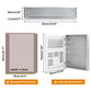 LUVODI 20x28" Bathroom Mirror Cabinet w/ Door Storage & Adjustable Shelves