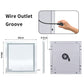LUVODI 80x80cm Square LED Bathroom Mirror with 8 RGB Backlit 3 Front Light Color Smart Defogging Touch