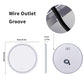 LUVODI Round LED Bathroom Mirror with 8 RGB Backlit 3 Front Light Color Smart Defogging Touch