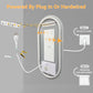LUVODI Long Oval LED Bathroom Mirror, Tempered Glass Front Lit Vanity Mirror (2 Buttons)