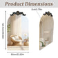 Arch Vintage Baroque Brass Mirror Antique Accent Mirror
