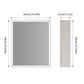 Espejo de baño con Bluetooth y LED LUVODI, 500 x 600 mm, 600 x 700 mm, 3 colores, antivaho