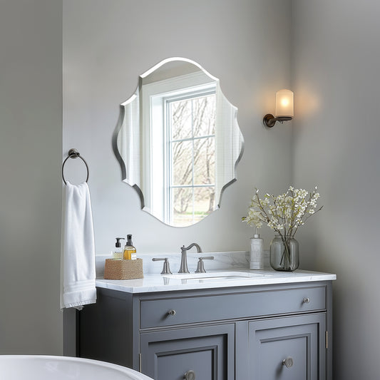 Irregular Bevel Mirror, Bedroom Makeup Mirror, Living Room Decorative Mirror