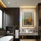 LUVODI LED Bathroom Mirror with Bluethooth Speaker Music Defogging Date & Time Display