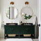 Flower-shaped Silver Glass Wall Decor Mirror Beveled Gold Rim Accent Mirror for Hallway, Living Room