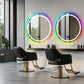 LUVODI Round LED Bluetooth Bathroom Mirror with RGB Backlit