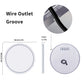 LUVODI Round LED Bathroom Mirror with 8 RGB Backlit 3 Front Light Color Smart Defogging Touch