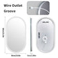 LUVODI Oval LED Bathroom Mirror Defogging 3 Colors Vertical or Horizontal
