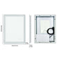 LUVODI Rectangular LED Bathroom Mirror 3Color Defogging Smart Mirror(Glowing Outer Edge)