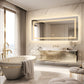 LUVODI Rectangular LED Bathroom Mirror 3 Color Backlit and Front Light Horizontal/Vertical