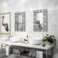 Silver Rectangular Venetian Mirror Wall Decor Mirror with Beveled Glass Edge