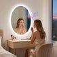 Espejo de baño LED con Bluetooth y altavoces LUVODI, antivaho e iluminado, 23,6 x 31,5 pulgadas