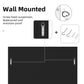 Elegant Square Wall Silver Glass Decorative Accent Mirror Golden Rim for Hallway
