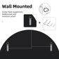 Contemporary Decorative Wall Mirror Round Starburst Mirror w/ Glass Beveled Edge for Living Room