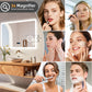 LUVODI Bluetooth Bathroom Mirror With 3X Magnifying, Time/Date Display Makeup Mirror