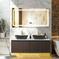 LUVODI Floating Bathroom Vanity Set: Vintage Wall Bathroom Vanity Sink with Doors ( Mirror not Included)