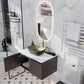LUVODI Bathroom Vanity Sink: Wall Mounted Floating Bathroom Sink ( Mirror not included）