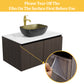 LUVODI Bathroom Vanity Sink: Wall Mounted Floating Bathroom Sink ( Mirror not included）