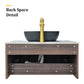 LUVODI Bathroom Vanity Sink: Wall Mounted Floating Bathroom Sink ( Mirror not included）
